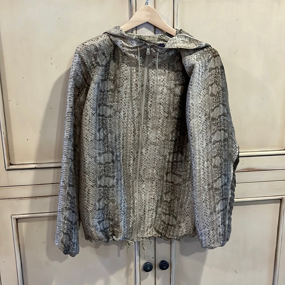 Ralph Lauren Collection animal print Water resistant zip up jacket